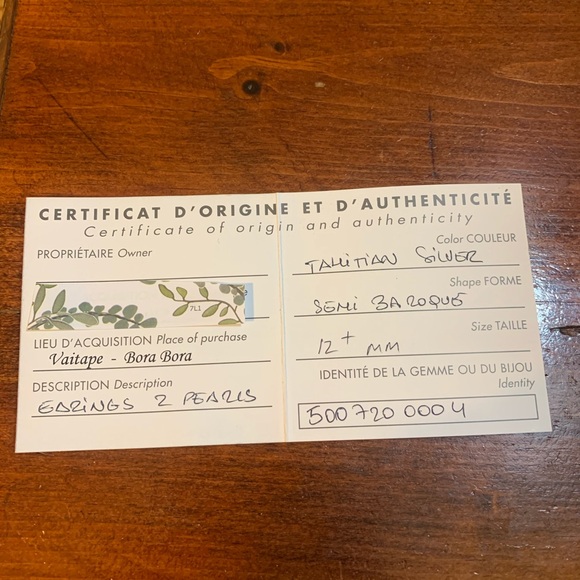 Ladies pearl earrings - Picture 7 of 8